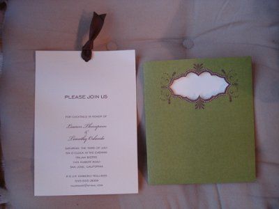 Bought some invitations today!  *pics