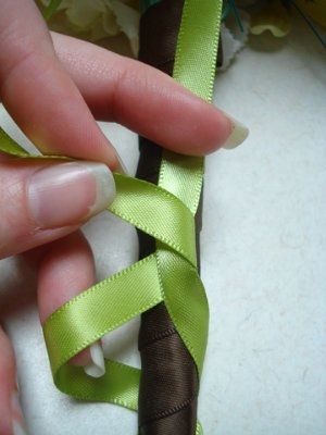 For the ladies wondering about my Ribbon work on my Bouquets! I tried something for you * Pics
