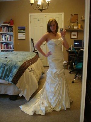What makes a girl smile again? Dress and Rings:)
