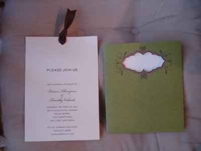 Bought some invitations today!  *pics