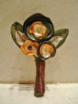 DIY Satin boutonniere  *Pics*