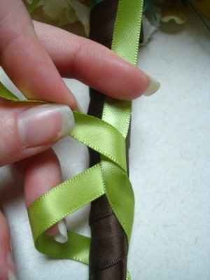 For the ladies wondering about my Ribbon work on my Bouquets! I tried something for you * Pics