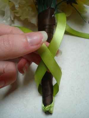 For the ladies wondering about my Ribbon work on my Bouquets! I tried something for you * Pics