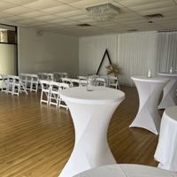 Where can you set up happy hour is your having a room flip from ceremony to reception. Also my venue