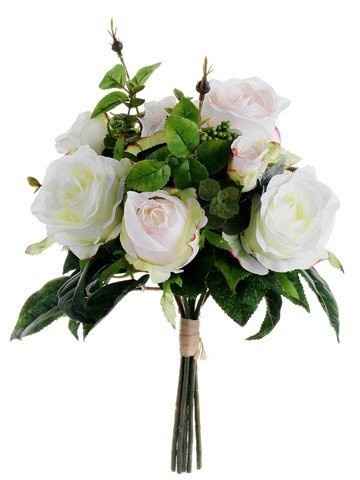 Mixing silk and real flowers?