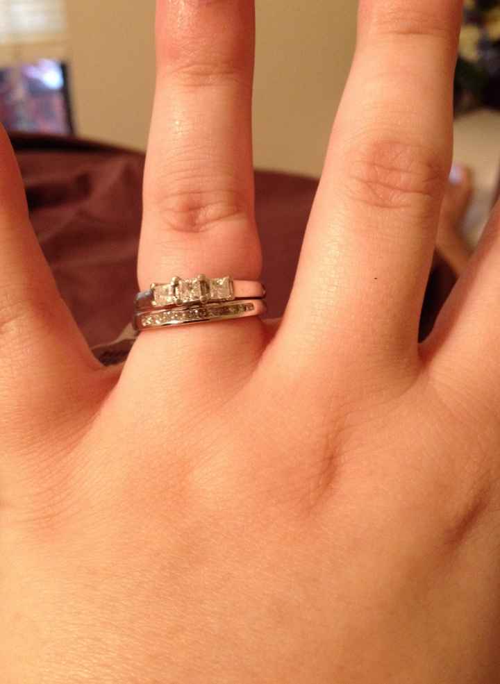 Show me yours!   I can't believe it but when I look at my wedding ring set, pic