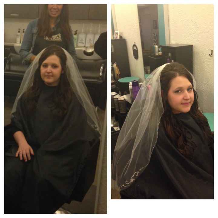 Just got home from my hair trial!