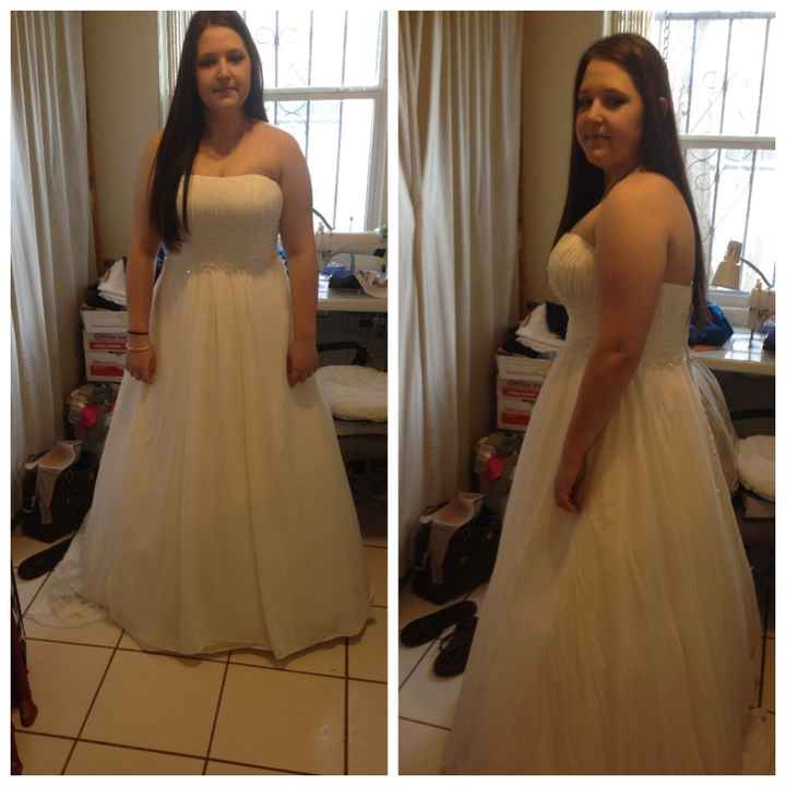 I had my dress fitting today! Pics included