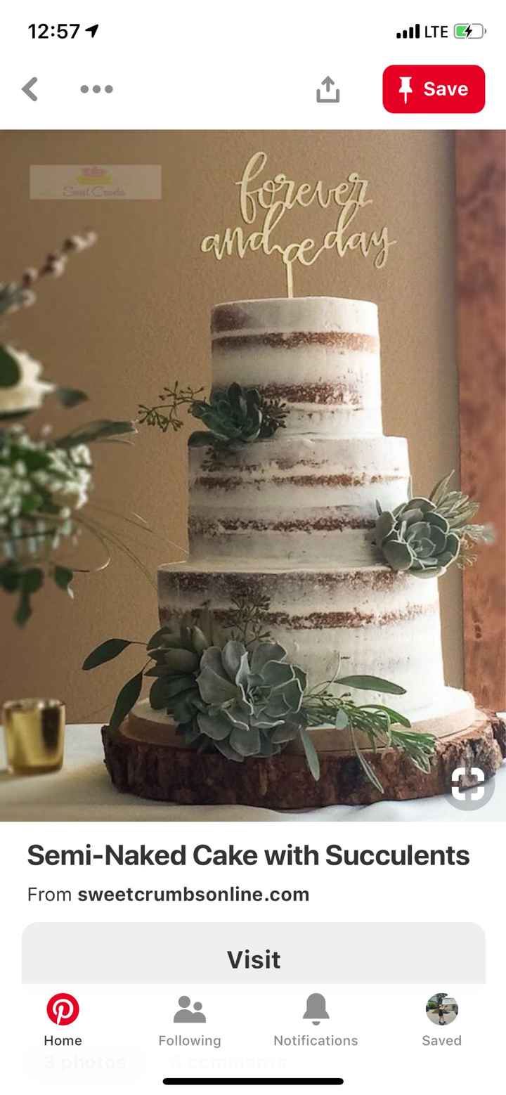 Rustic wedding cake - 1