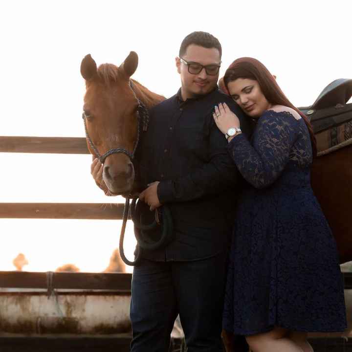 What did your fiance wear for engagement photos? - 1