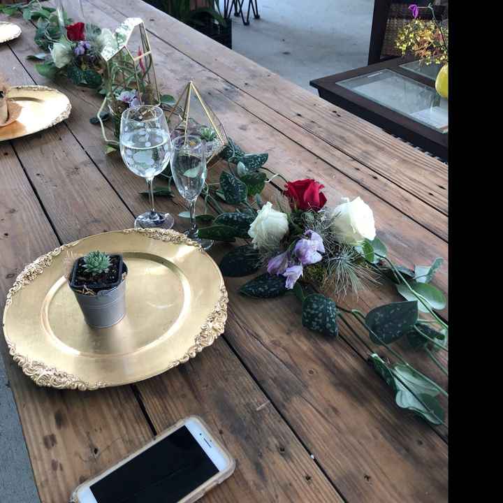 Sweetheart table , Centerpiece, backdrop diy - 2