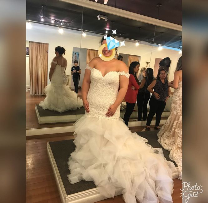 How much was your wedding dress? 7