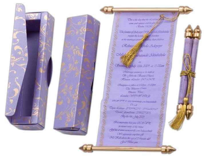 My invitation samples came in!!!