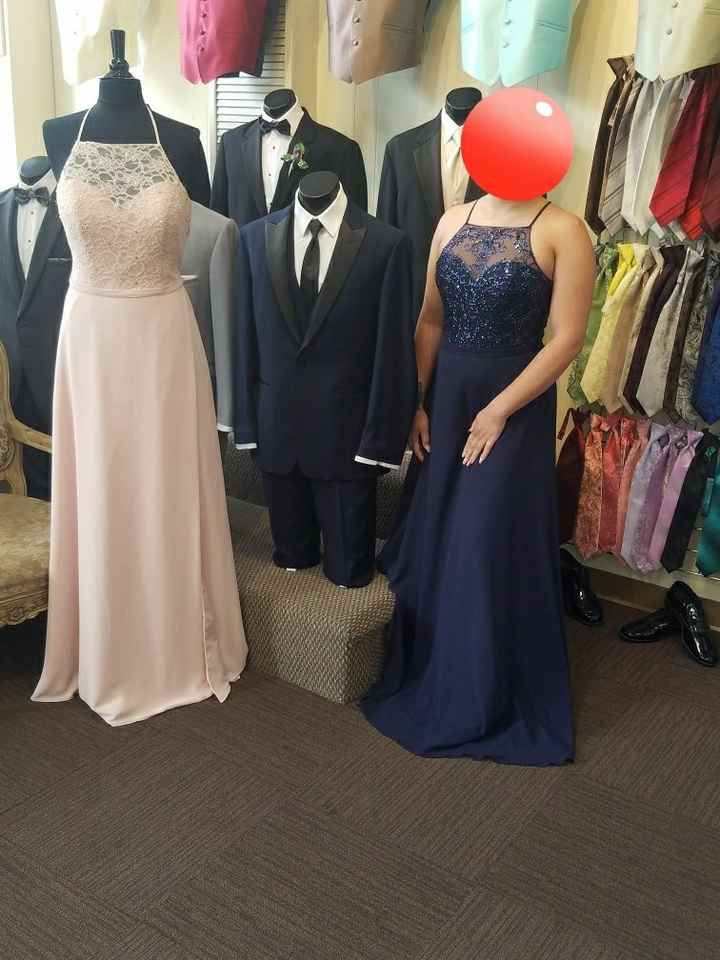 Navy Bridesmaid Dresses- Azazie? Amazon? - 1