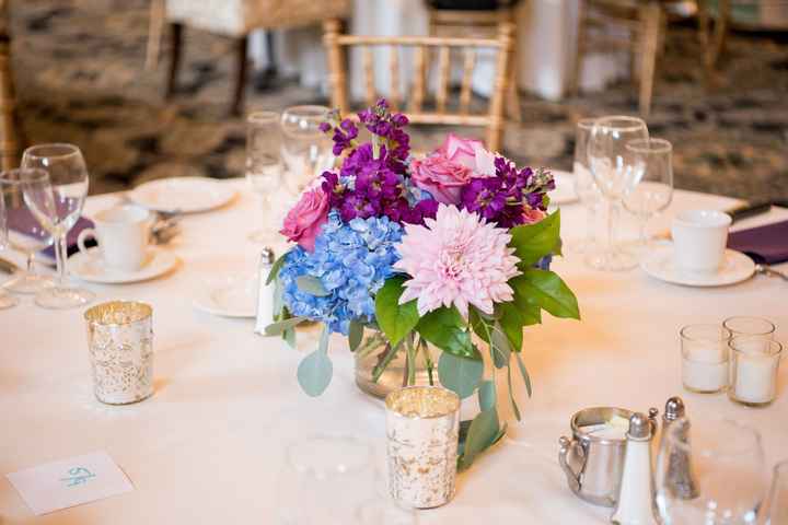 Show off your centerpieces and other reception decor - 1