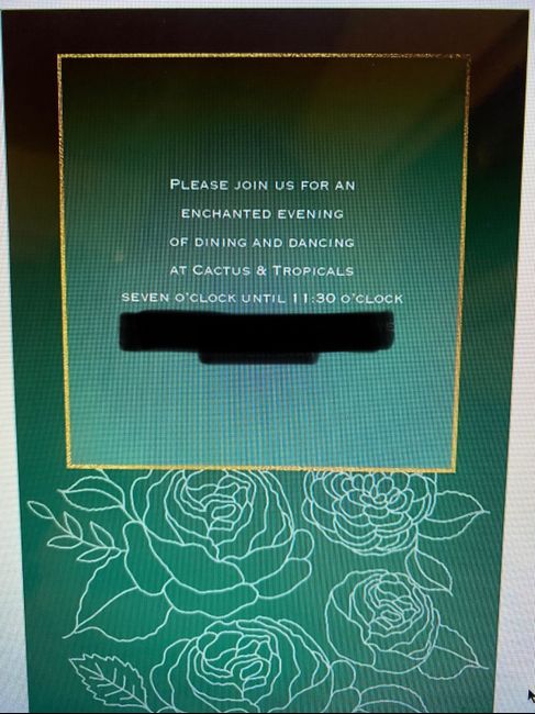 Invitations? 3