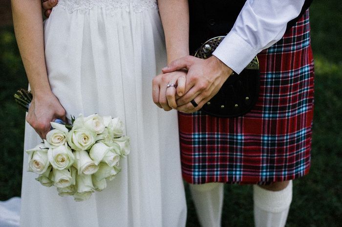 The bride and groom