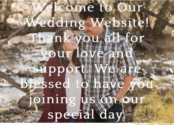 Wedding website 1