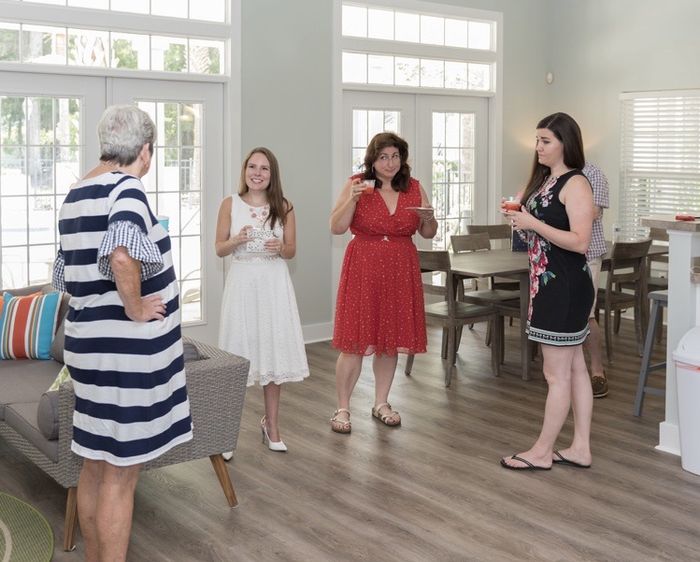 What did you wear to your bridal shower? 2