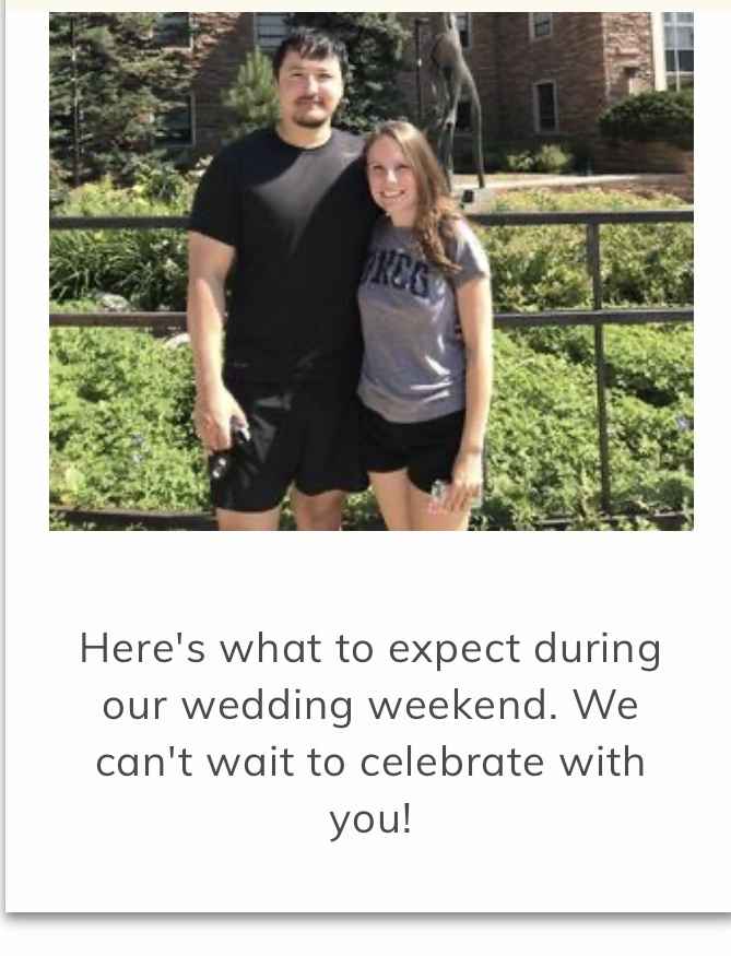Wedding website - 3