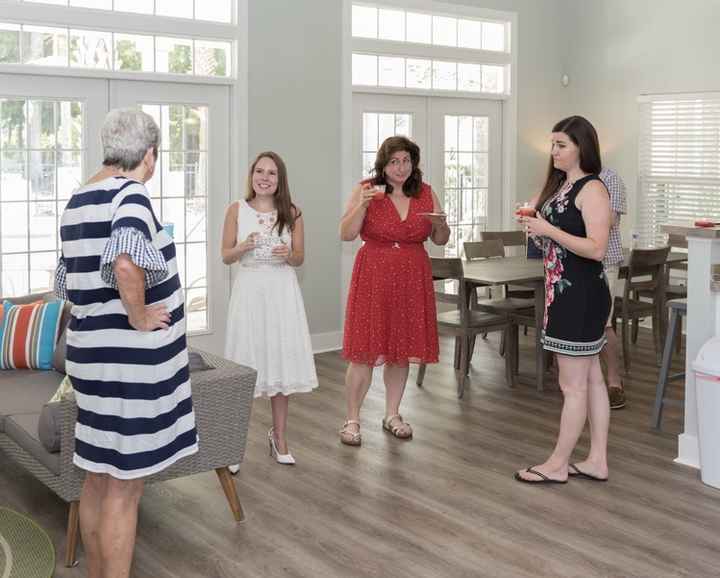 What did you wear to your bridal shower? - 1