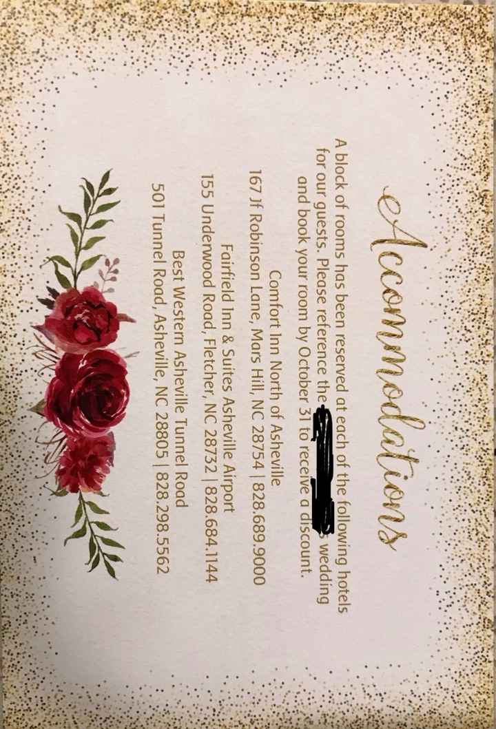 Wedding invitations questions (multiple) - 2