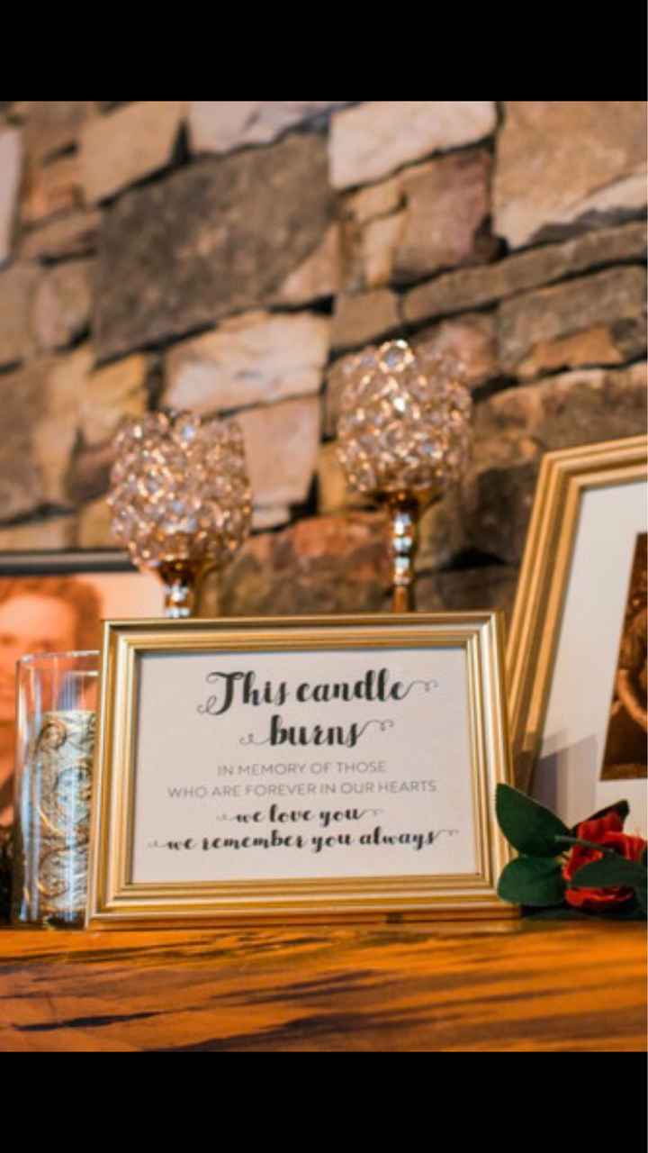 Memorial Table Suggestions - 1