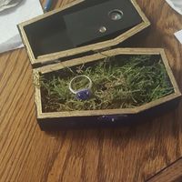 Decorated the ring box