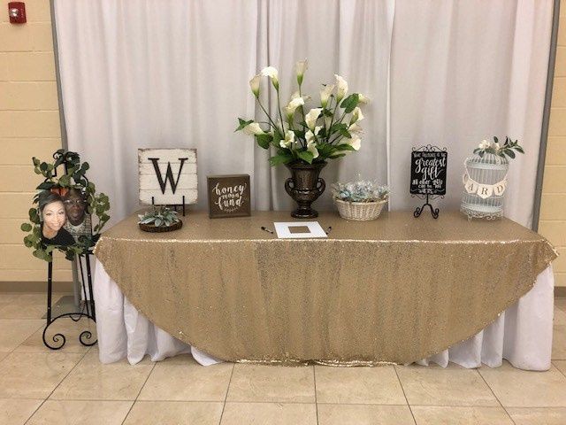 The set up before the wedding 17