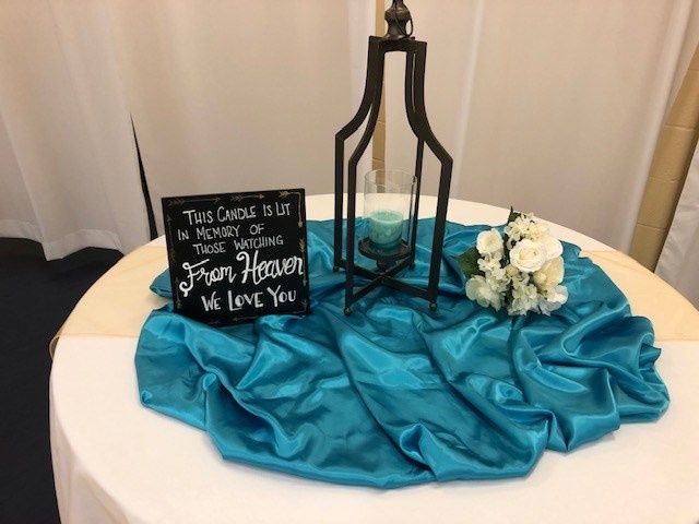 The set up before the wedding 9