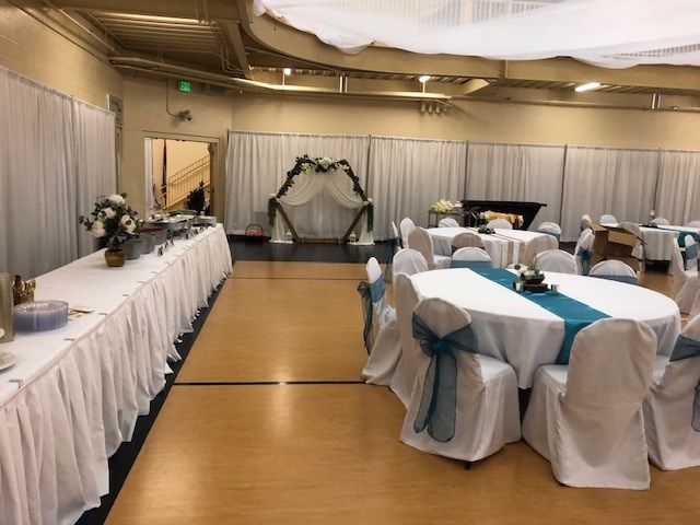 The set up before the wedding 8