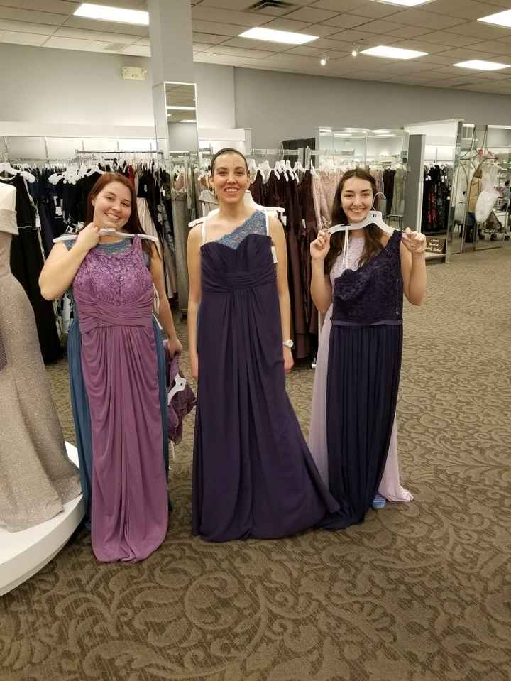 Maid of Honor in a different color? Let me see your bridesmaids! - 1