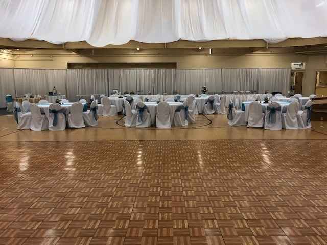 The dance floor and reception area