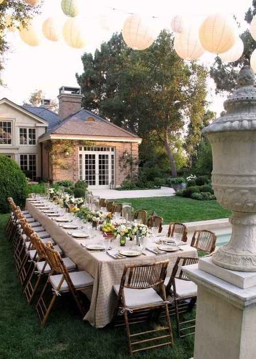 Backyard wedding decor - 1