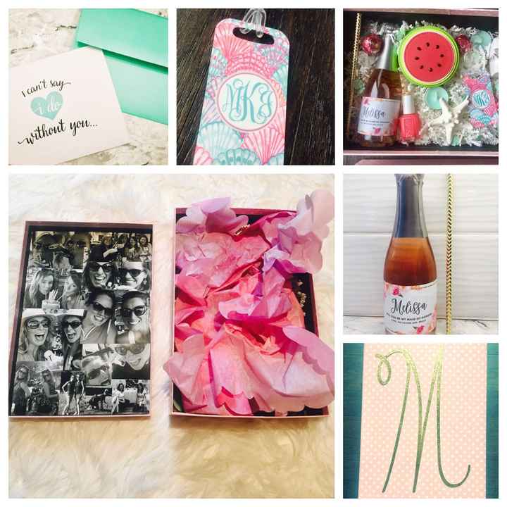 First wedding project - bridesmaids boxes - done!