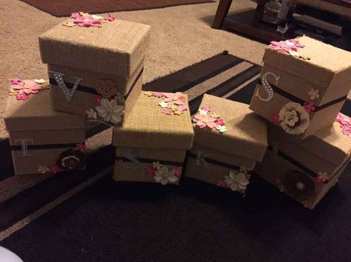 Show me your "bridesmaid boxes"