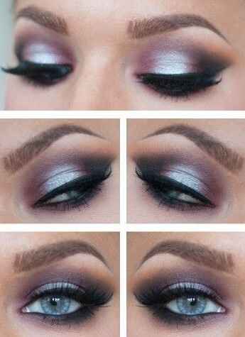 Show me romantic purple makeup ideas!