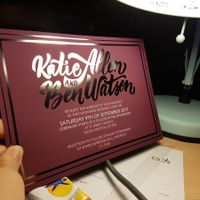 Custom foil print invitations?