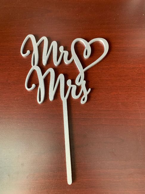 Finally agree on a cake topper! 2