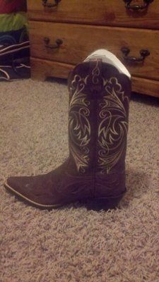 Cowboys Boots and a Wedding Dress