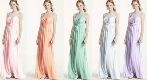 Bridesmaids Dresses: All one color or mixed?