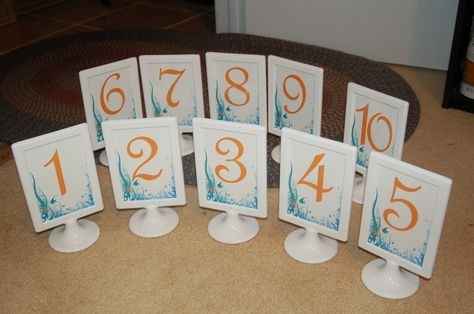 Table Number Stands/frames for 99 cents!