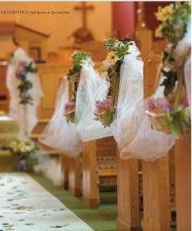 advice on isle, pew bows, runner?  HELP.. shopping today for more decore :)