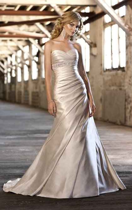 Show me your dress for an outside wedding..