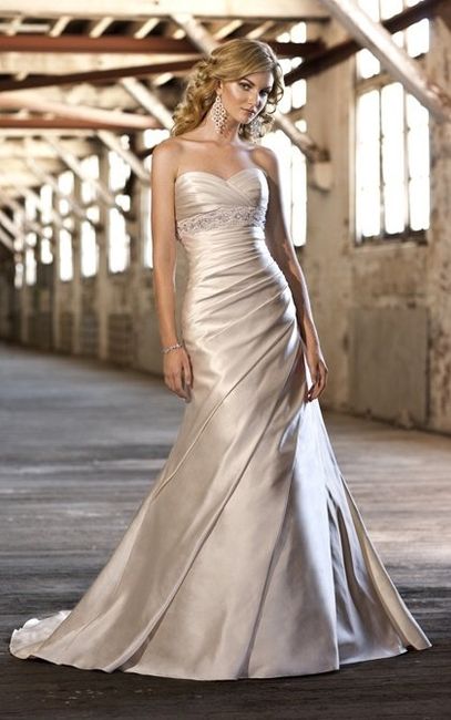 Show me your dress for an outside wedding..