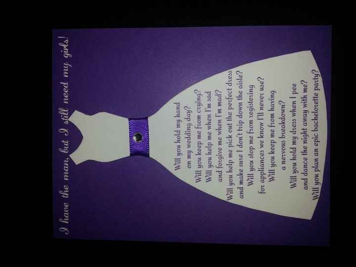 DIY Bridesmaid Cards