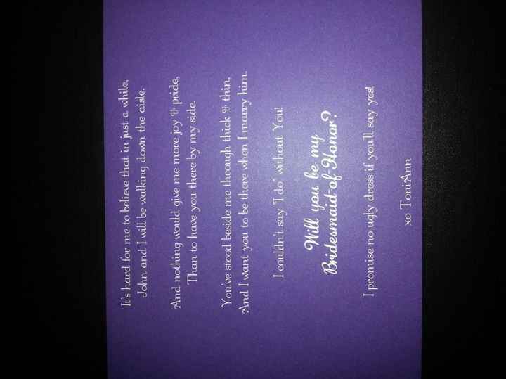 DIY Bridesmaid Cards