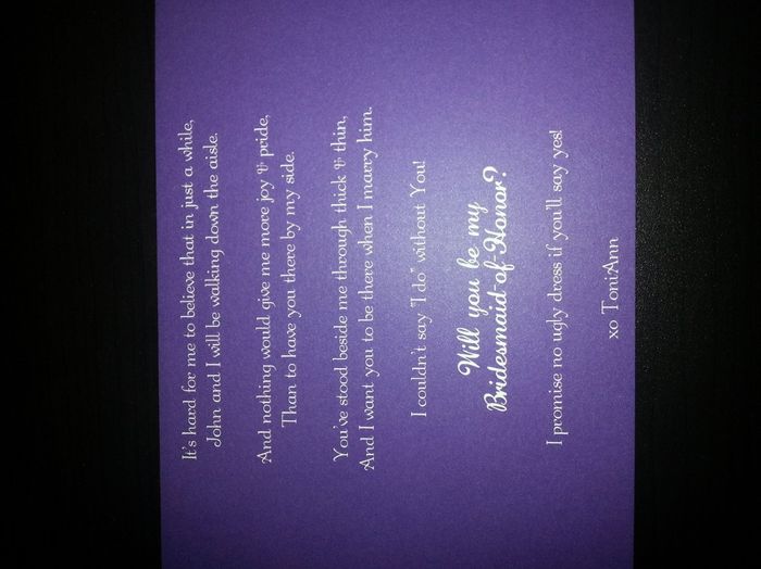 DIY Bridesmaid Cards