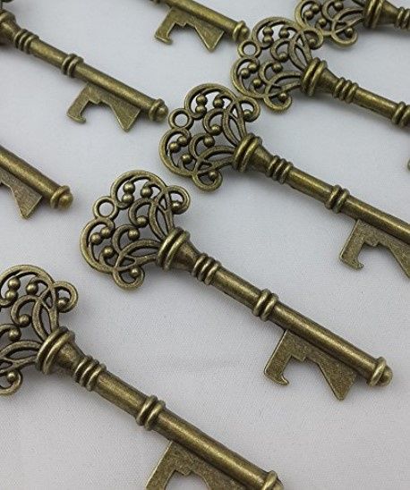 Antique Brass Key Bottle Openers.