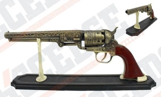 Antique Brass Revolver